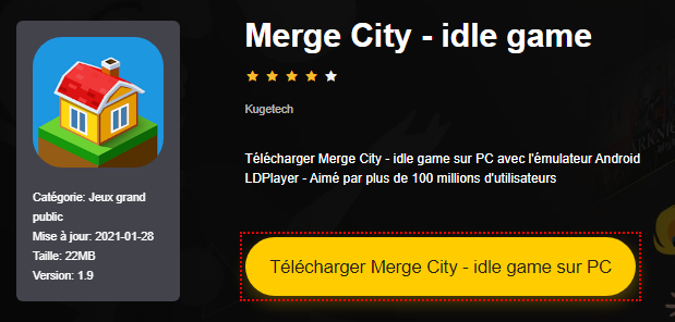 Installer Merge City - idle game sur PC 