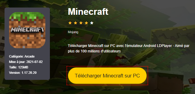 Installer Minecraft sur PC 