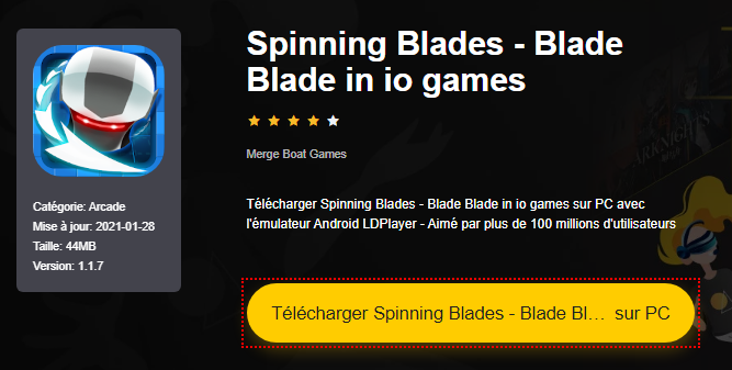 Installer Spinning Blades - Blade Blade in io games sur PC 