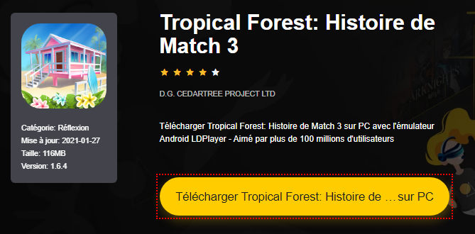 Installer Tropical Forest: Histoire de Match 3 sur PC 