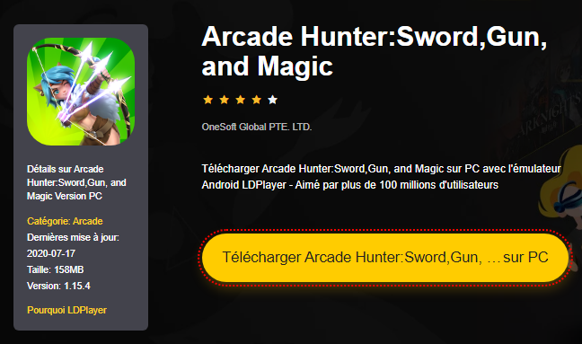 Installieren Sie Arcade Hunter: Sword, Gun, and Magic auf dem PC 