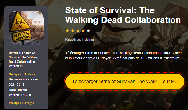 Installer State of Survival: The Zombie Apocalypse sur PC 