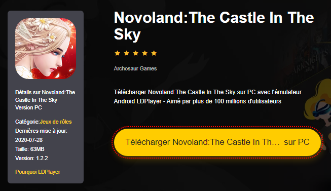 Instalar Novoland: El castillo en el cielo en PC 